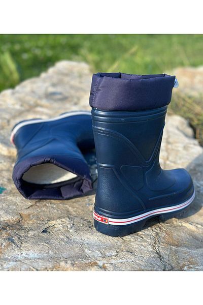 Surpie Shoes Παιδικές μπότες βροχής, ελαστικές παιδικές μπότες βροχής με ελαφριά σόλα, γούνινες μπότες βροχής