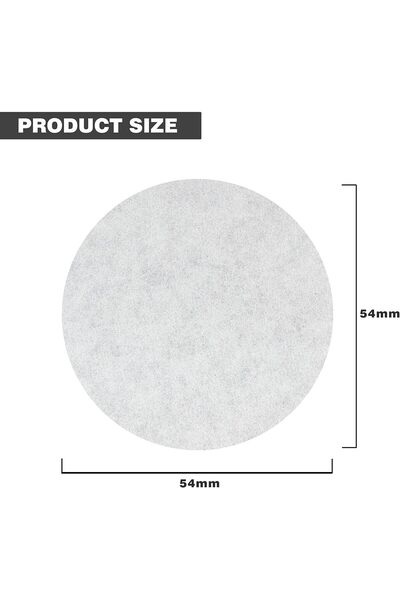 MIBRU Espresso Paper Filter Discs 54mm, 200 pcs – Compatible with De'Longhi Dedica & Breville/Sage