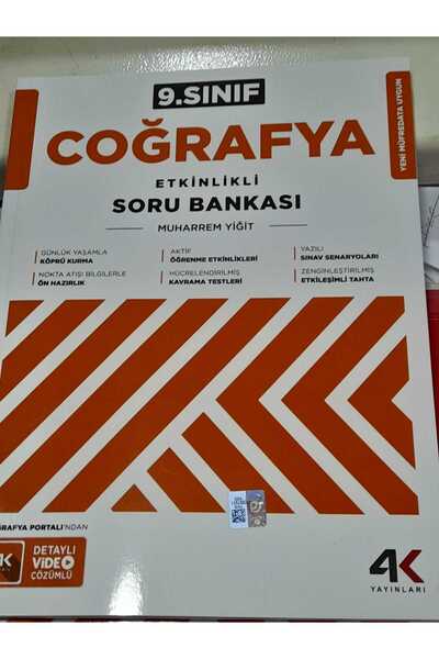 Çözüm Yayınları 4K 9.SINIF COĞRAFYA ETKİNLİKLİ SORU BANKASI