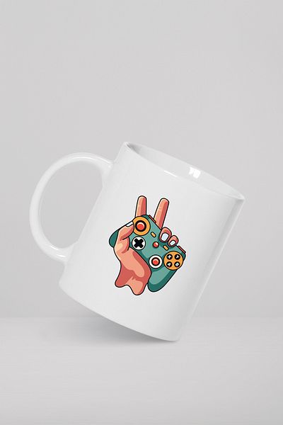 feinas كوب بورسلين على طراز Gamer
