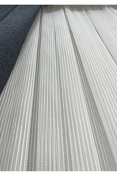 FİENS Single Pasta Twisted Tulle Curtain 1/3 Tight Pleated Heavy Weight Ironing Not Asked |   Most Preferred Model
