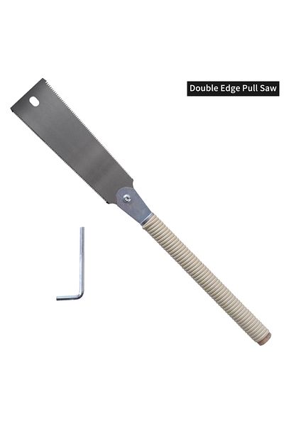 Choice Double Edged Saw 1pc Japanese Hand Saw Sk5 Flexible Blade Flush Cut Wood Handle Dovetail Pull Saw Fo