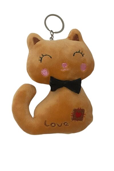 312 KONSEPT Λούτρινο Γατάκι Καφέ Μπρελόκ Διακοσμητικό Τσάντας Αξεσουάρ Δώρου ...