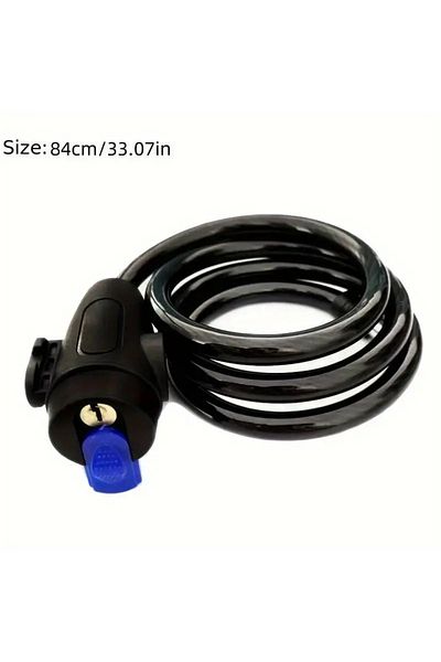 DUTRIEUX Black Heavy Duty Motorcycle Chain Lock 90cm Metal Anti Theft Bike Lock With 2 Keys For Maximum Secur