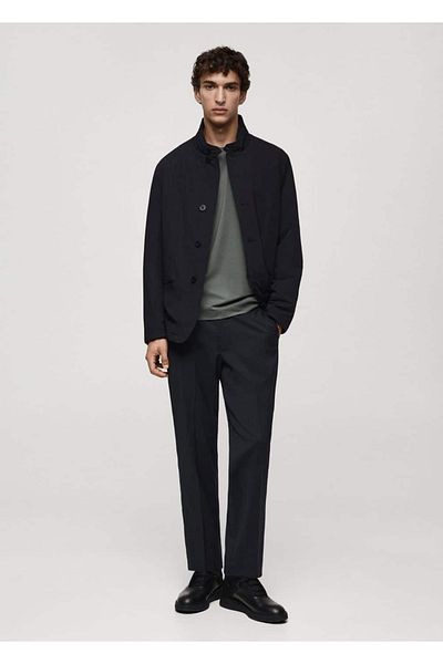 MANGO Man Coolmax ®   Slim Fit Comfort Stretch Fabric Pants