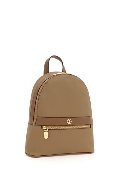 U.S. Polo Assn. Dark Beige Women's Backpack - 50281531 -Vr088