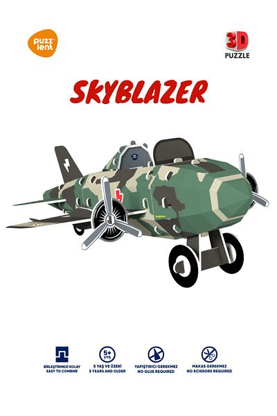 puzzlent Sky Blazer - Lightweight and Fashionable Sneakers