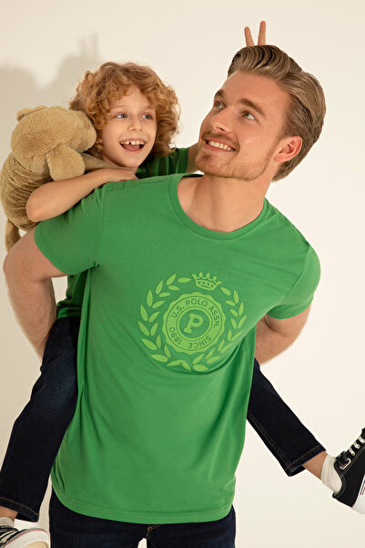 U.S. Polo Assn. تي شيرت أخضر رجالي 50281567-VR054
