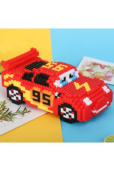 Choice No Box Hot Disney Cartoon Pixar Cars 3 Diamond Building Blocks Lightning Mcqueen Cute Diy Model Conn