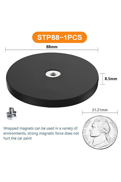 Choice STP88-1pcs P88 Coated Magnets, Anti-Scratch Neodymium Magnet Base Magn...