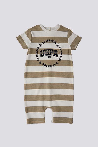 U.S. Polo Assn. Baby Boy Golf Jumpsuit - Striped, Model 50301964 -Vr071