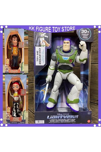 Choice Disney Toy Story 4 Talking Woody Buzz Lightyear Jessie Rex  Action Figures Anime Decoration Colle...