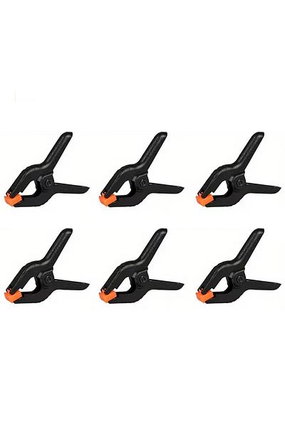 Choice 6 Pcs Black 6pcs 3inch Spring Clamps Heavy Duty Plastic For Background Muslin Canvas Paper Chromakey