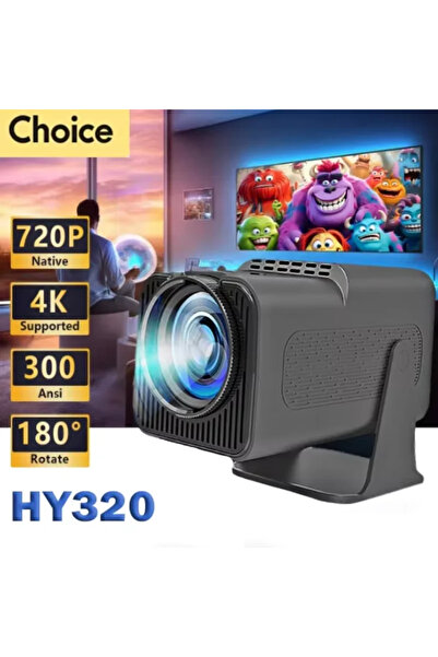 Choice Projector HY320 Mini 4K, 720P, Android 11, ANSI, WIFI6, BT5.0, outdoor...