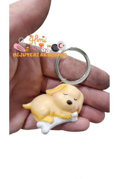himi bijuteri aksesuar Breloc cu câine adormit, ornament pentru rucsac, brelo...