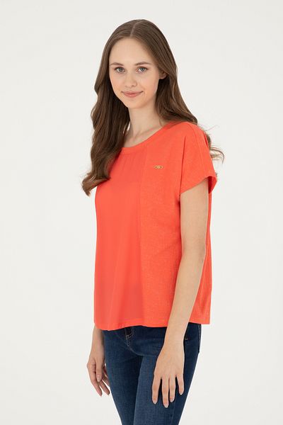 U.S. Polo Assn. Tricou de damă cu flori de rodie 50281901 -VR039
