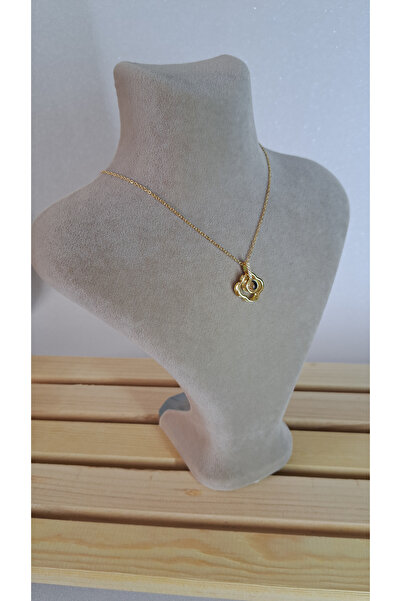 Star Shine Yonca Yaprak Detaylı 100 Dilde Seni Seviyorum Yazılı Gold Kolye