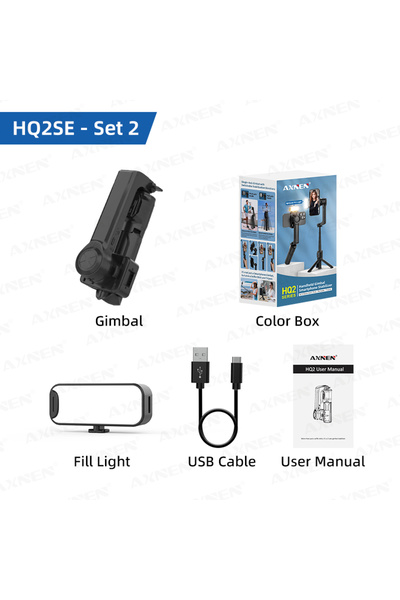 Choice HQ2SE Set 2 AXNEN HQ2-SE Mobile Phone Stabilizer Handheld Gimbal for Smartphone and Gopro Action Cam