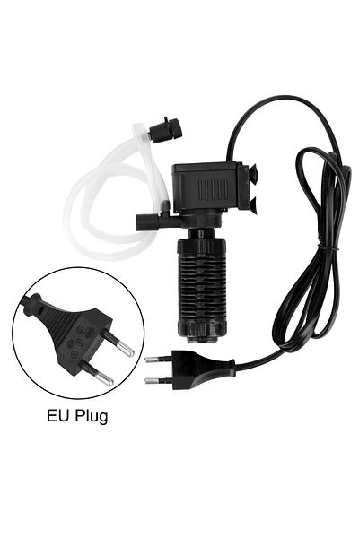 Choice EU Plug Oxygenation Submersible Filtration Water Purifier for Aquarium Fish Tank 3 in 1 Filter Mini