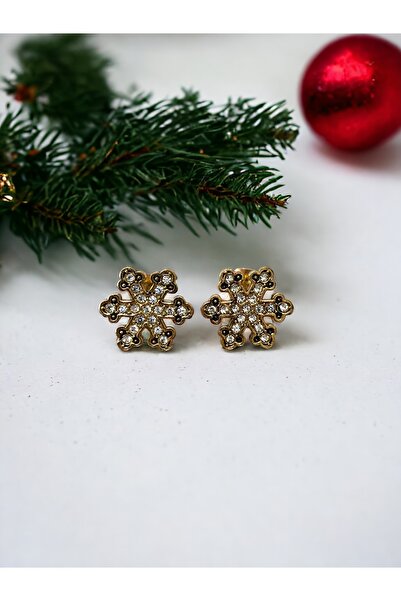 FAYRA ACCESSORIES أقراط ندفة الثلج من حجر الكريستال