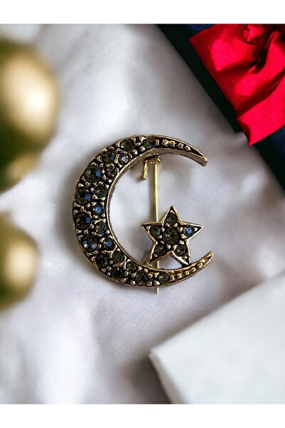 FAYRA ACCESSORIES Ay Yıldız Broş