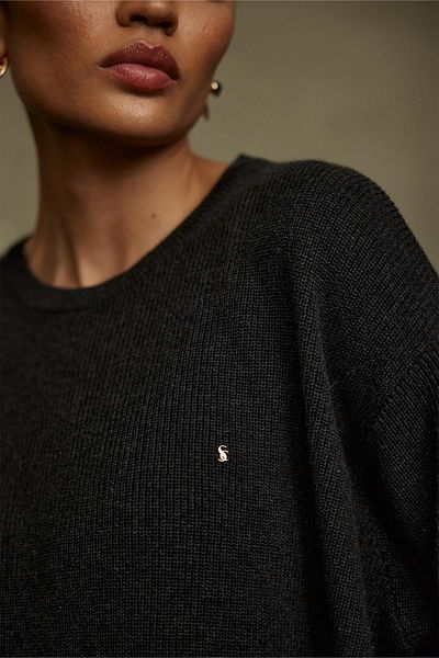 Suud Collection Smoked Caroline Basic Thin Sweater
