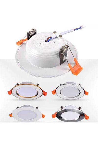 Choice 5W White White 4000k LED Downlight 5W 7W 9W 12W 15W 18W Recessed Round LED Ceiling Lamp AC 220V 23