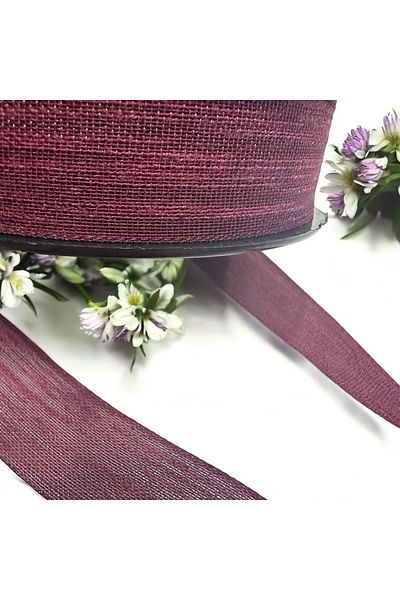 BukiroAtelier Linen Ribbon 5 Meters 2 cm Bow Ribbon