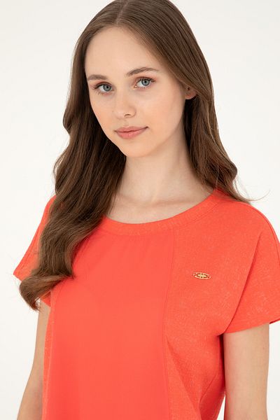 U.S. Polo Assn. Tricou de damă cu flori de rodie 50281901 -VR039