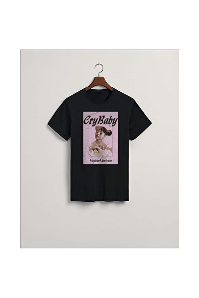 MarkaTurko Μπλουζάκι Melanie Martinez με στάμπα μαύρο βαμβακερό χτενισμένο ειδικό σχέδιο 105