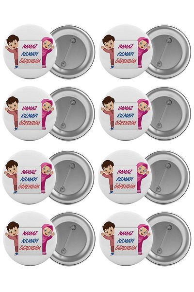 Saturn I Learned to Pray Bag Badge Set 8 Pieces Biggest Size 5.8cm Pin Brooch