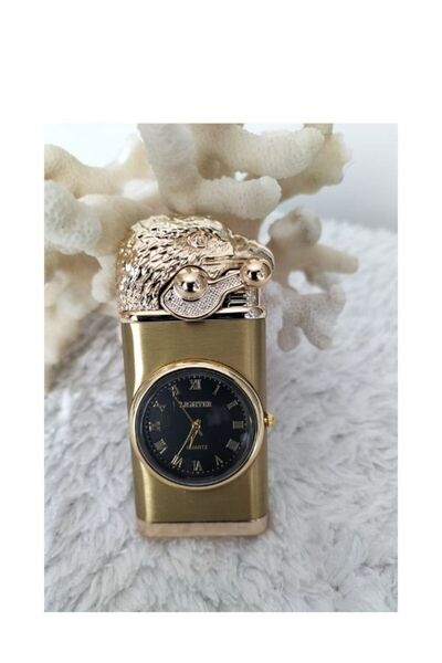 KdrElektronik Yeni Model Saatli timsah çakmak yandan kollu turbo gazlı