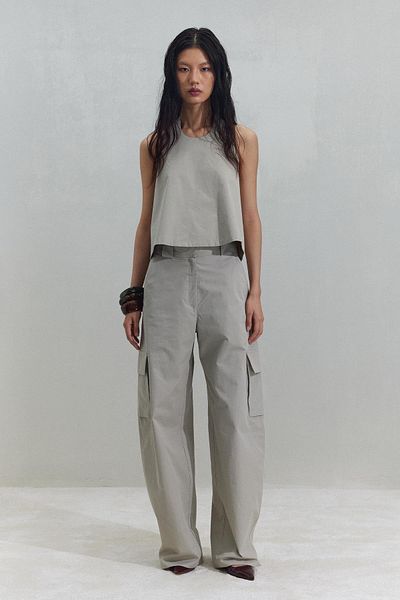 Suud Collection Carbie Stone Colored Cargo Pants