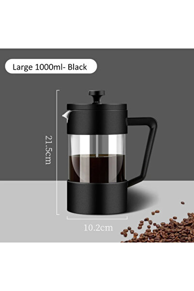 Choice 1000ML 350/600/1000ML French Press Coffee Maker Pot Thickened Borosilicate Glass French Press Coffee