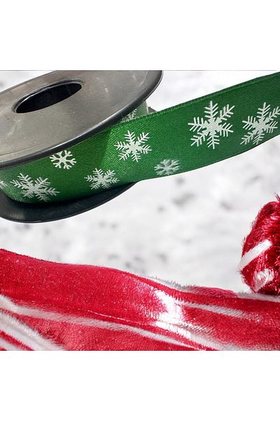 BukiroAtelier Christmas Ribbon - Pine Tree Patterned, 2 Meters Gift Packaging