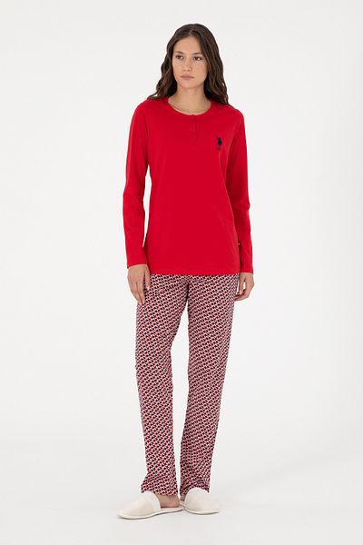 U.S. Polo Assn. Women's Red Pajama Set 50303405 -Vr030