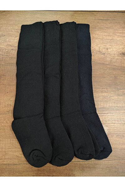 Leement socks Дамски 4 чифта зимни дебели хавлиени чорапи до коляното