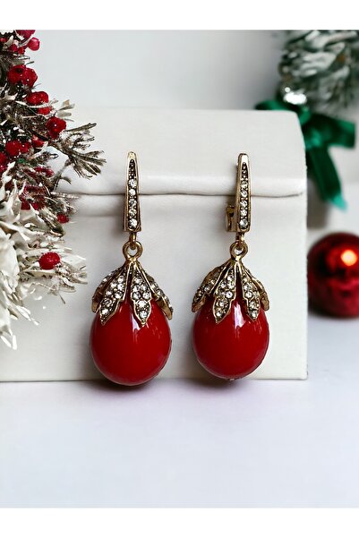 FAYRA ACCESSORIES Taşlı Mayorka Inci Küpe