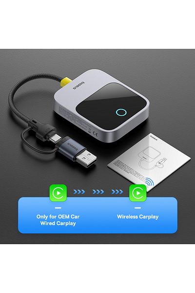 Baseus Carplay Box Baseus Wireless CarPlay Wired to Wireless CarPlay Adapter Auto Connect Car Intell