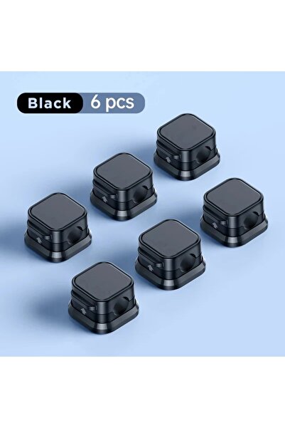 Choice 6 PCS Black Magnetic Cable Organizer Cable Clips 1/3/6 PCS Management ...