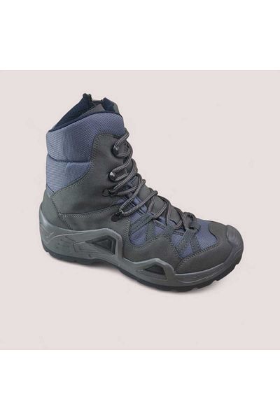LIGHTINGHM Στρατιωτικό Κάμπινγκ Tactical SMOKED Φερμουάρ εξωτερικού χώρου από συνθετικό δέρμα Tactical Winter Boots