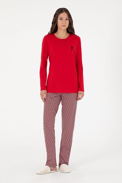U.S. Polo Assn. Women's Red Pajama Set 50303405 -Vr030