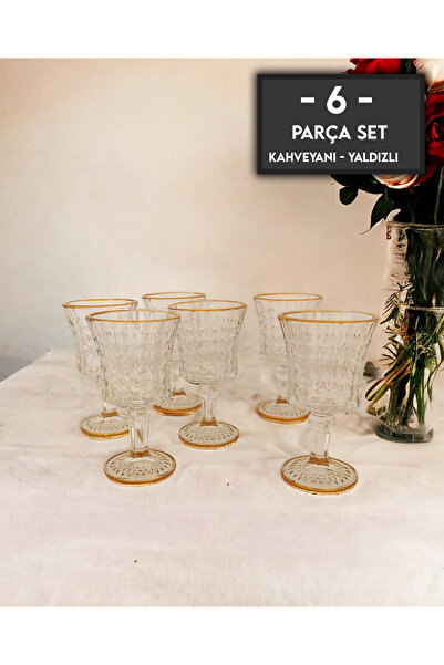 gkzglass home dekor طقم طقم ماء من الزجاج الكريستالي المذهّب باهاماس مكون من 6 قطع