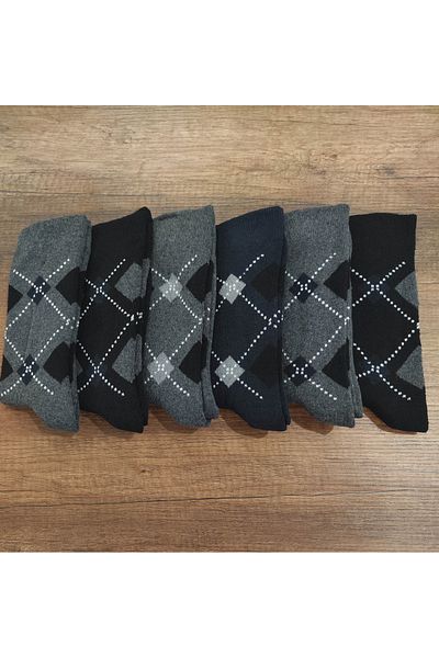 Leement socks Men's Thick Towel Socks - 6 Pairs Winter, Cotton