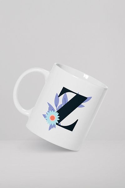 feinas Letters Porcelain Mug Cup