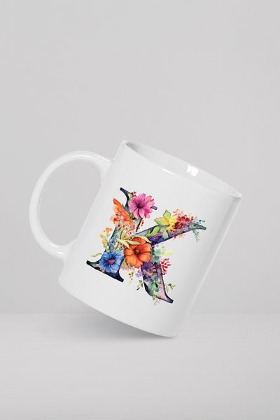 feinas Letters Porcelain Mug Cup