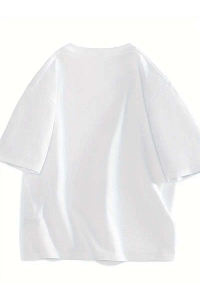 Touz Moda Tricou oversize alb unisex Capybara