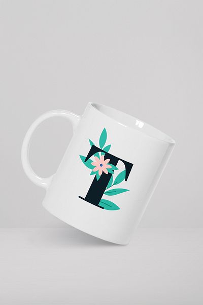 feinas Letters Porcelain Mug Cup