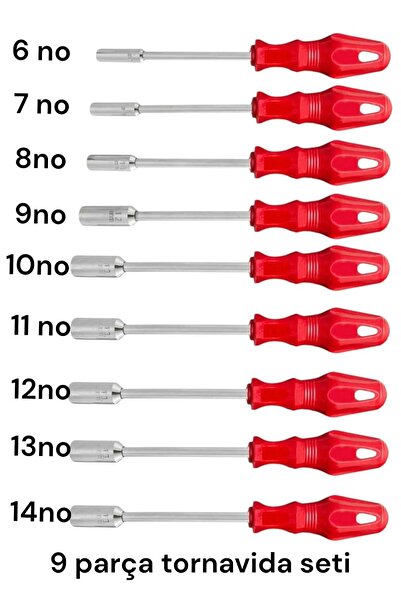Genel Markalar (LOKMA UÇLU TORNAVİDA)9 Parça Lokma Tornavida Seti (6-7-8-9-10...
