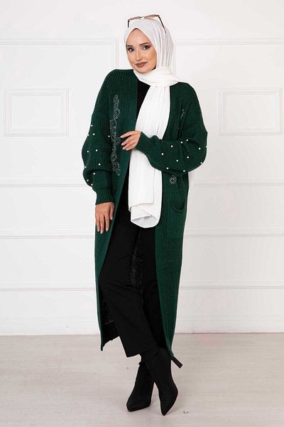 EBRUTESETTÜR Thessaloniki Knit Pearl Detailed Cardigan